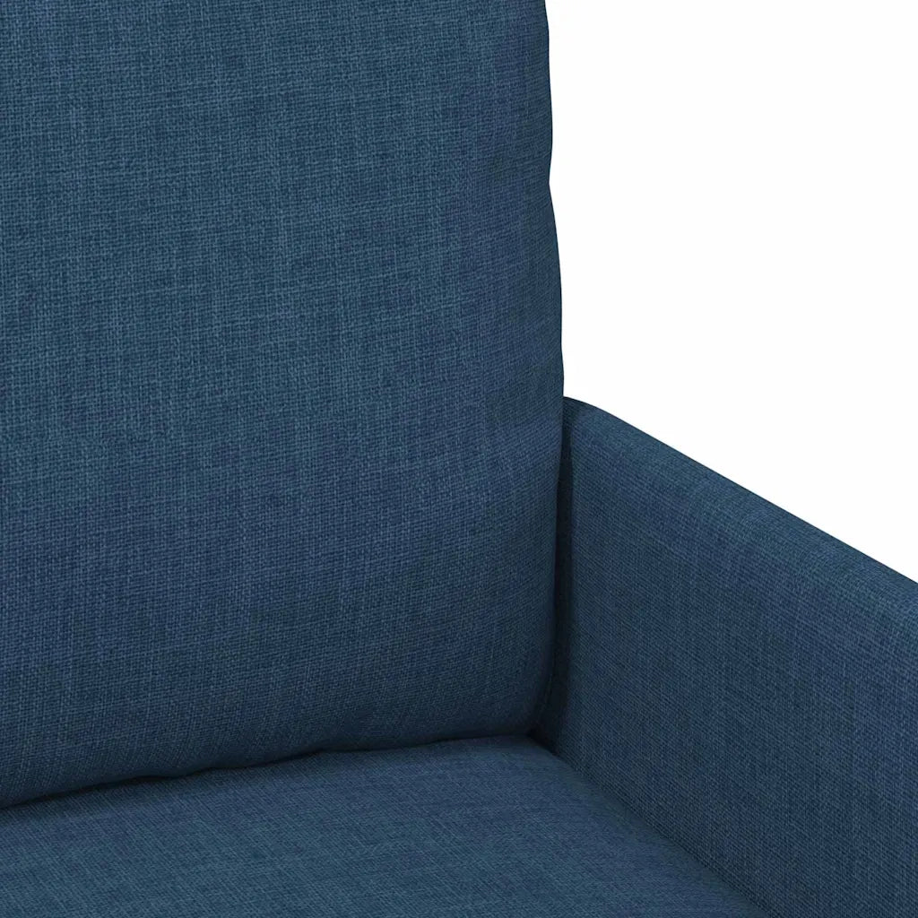 Divano | Divano da soggiorno | Sofa con cuscino 55cm Blu Legno compensato