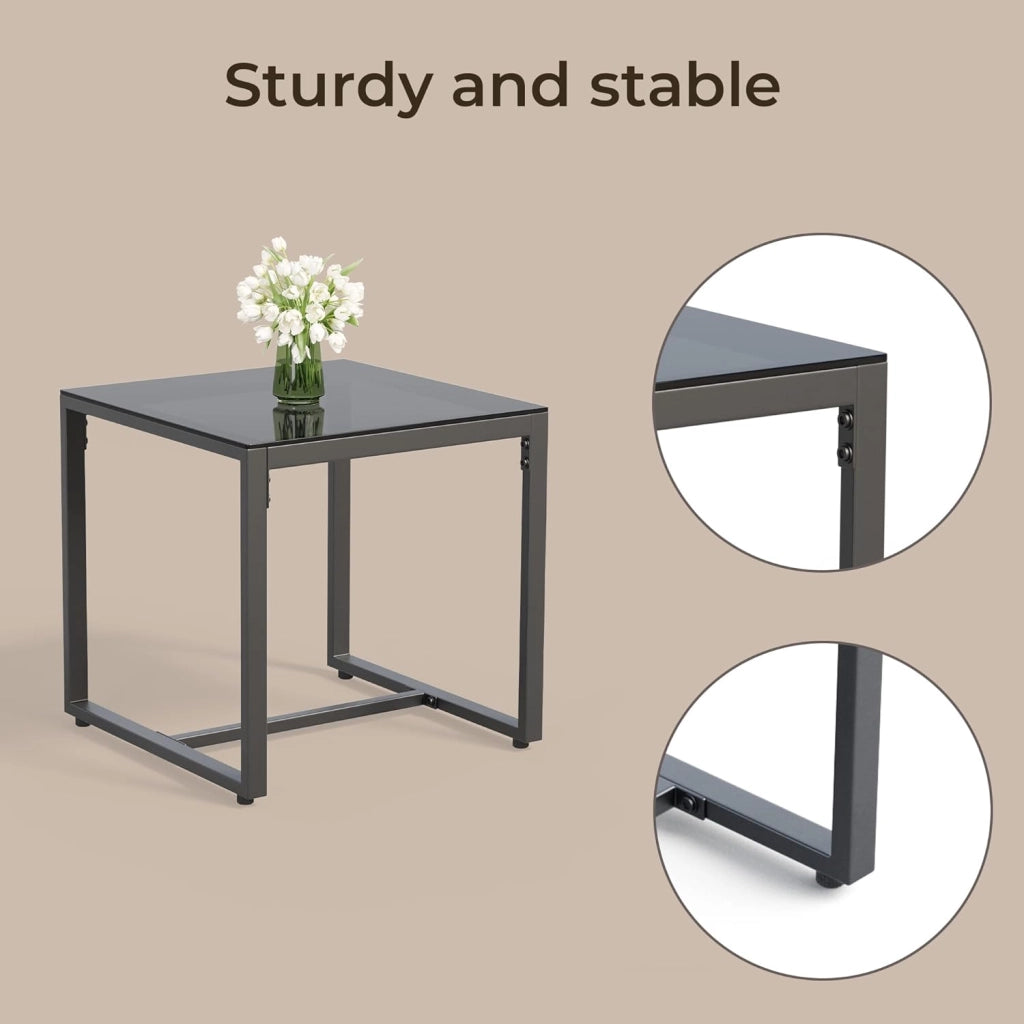 Set Giardino in Rattan per 2 Persone, Mobili da Esterno in Vimini con Cuscini, Tavolino e 2 Sedie per Terrazza, Balcone, Giardino o Piscina (beige)