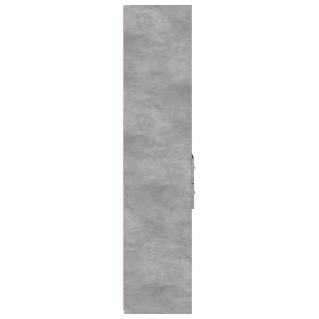 Buffet credenza cassettiera mobiletto mobile contenitore organizer cucina soggiorno salotto alto 40 x 42,5 x 185 cm legno ingegnerizzato grigio 02_0034440