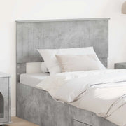 Testiera-Testata-Testiera Decorativa Grigio cemento 100 cm Legno multistrato 455938