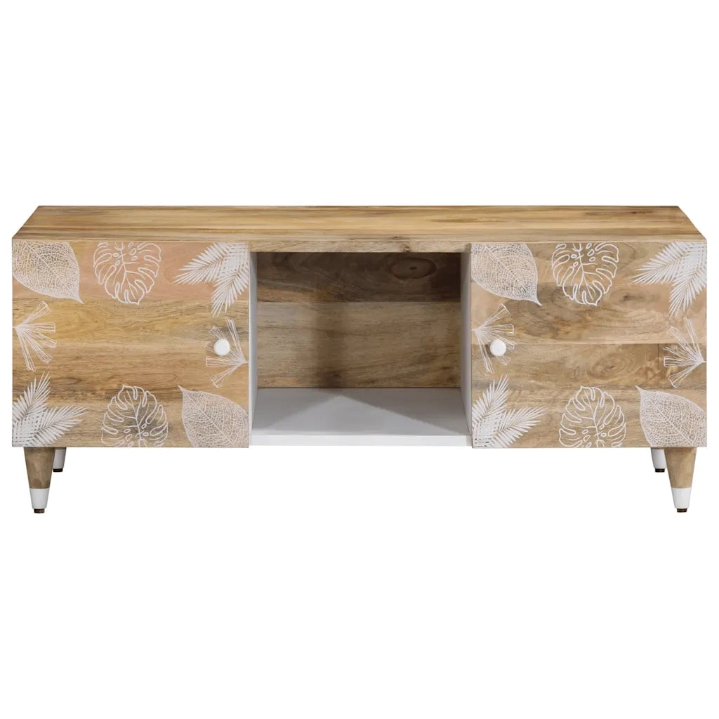 vidaXL Tavolino da Salotto 100x54x40 cm in Legno Massello di Mango