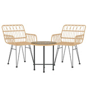 Set da pranzo da giardino per esterni 3 pezzi in resina di vimini 02_0013681