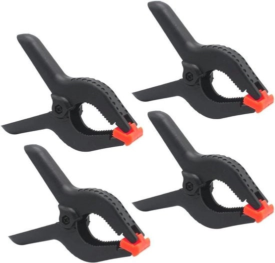 Set di 6 pollici clip per Muslin canvas - Set di 4 clip in plastica di alta resistenza per schermo Chroma Key - Ideale per studio fotografico