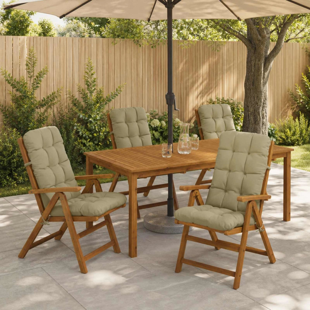 Cuscini per Sedia Alta in 4 Pezzi VIANEN 4 pcs 100% Poliestere 953750