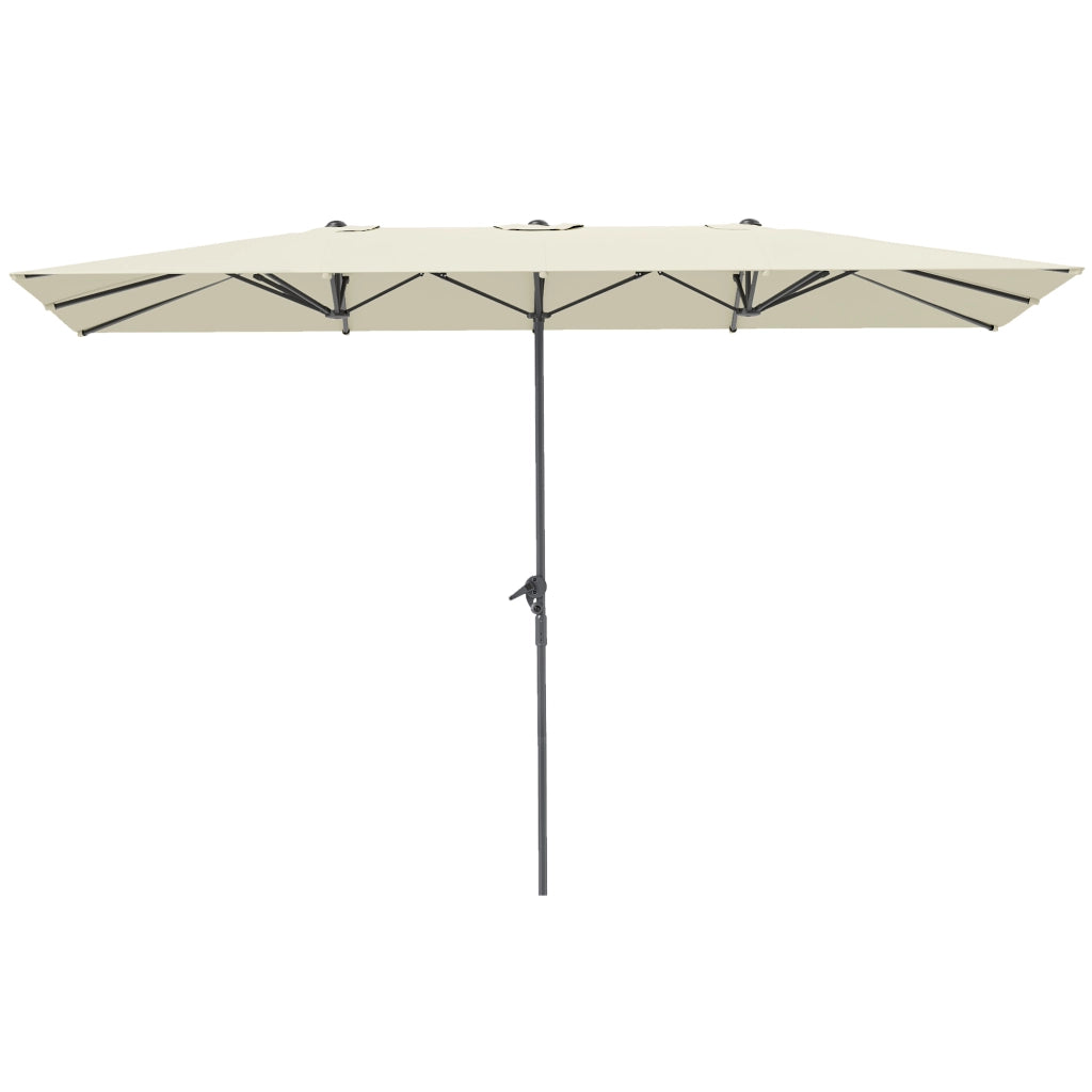 Ombrellone da giardino 12 stecche ¨C zephmum ¨C crema 451x264 cm
