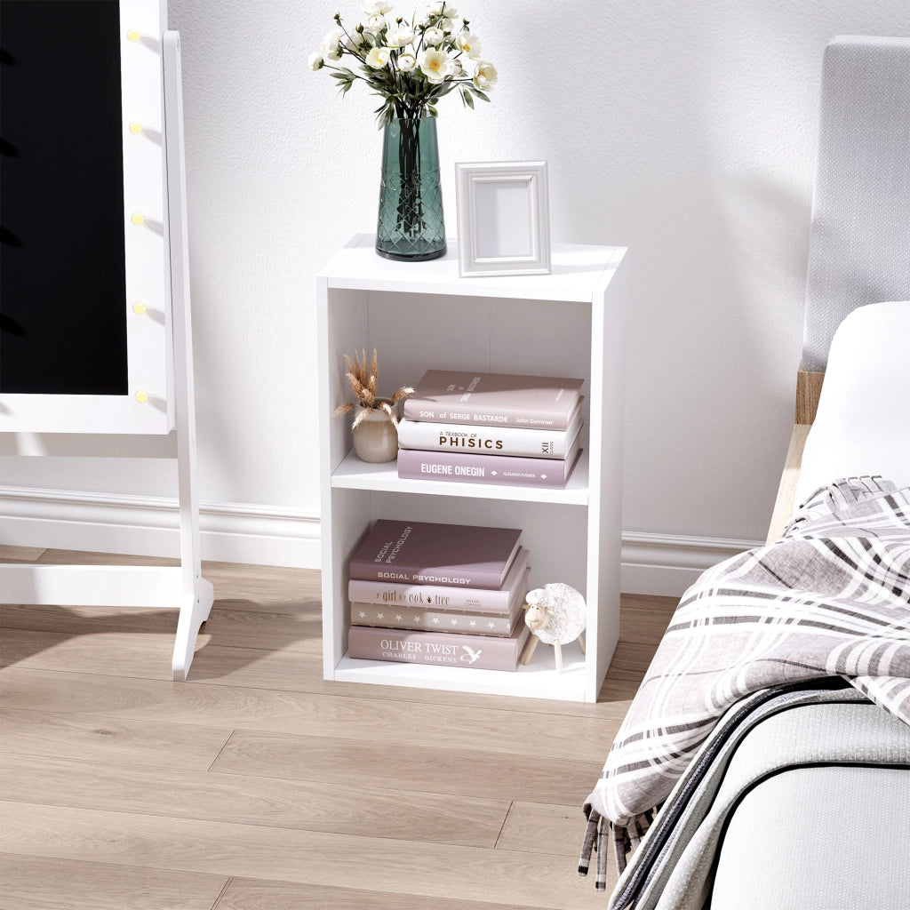 Libreria Bassa in Legno ¨C Xylo ¨C Bianco con Ripiano Regolabile 40x24x61cm