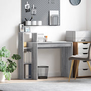 Scrivania per Computer Grigio sonoma Truciolare Media Scaffali