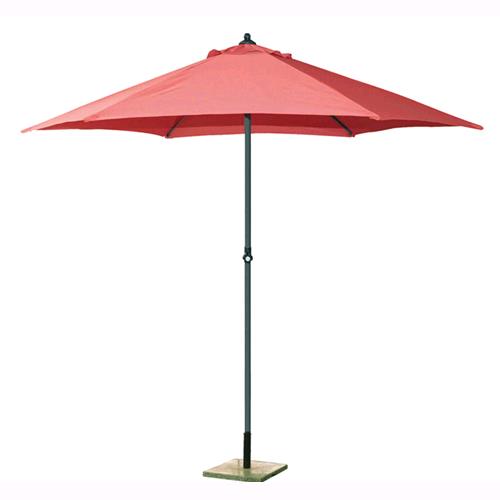 Ombrellone Da Giardino In Alluminio Salmone Diam. 270cm. Palo Ø Min/Max 34/38