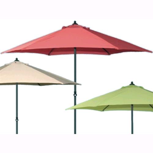 Ombrellone Da Giardino In Alluminio Verde Diam. 270cm. Palo Ø Min/Max 34/38