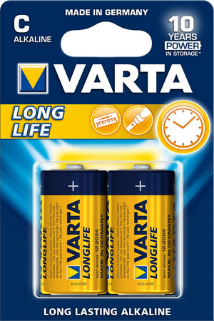 varta longlife alcaline 1/2 torcia bl.2 pz cod:ferx.18863