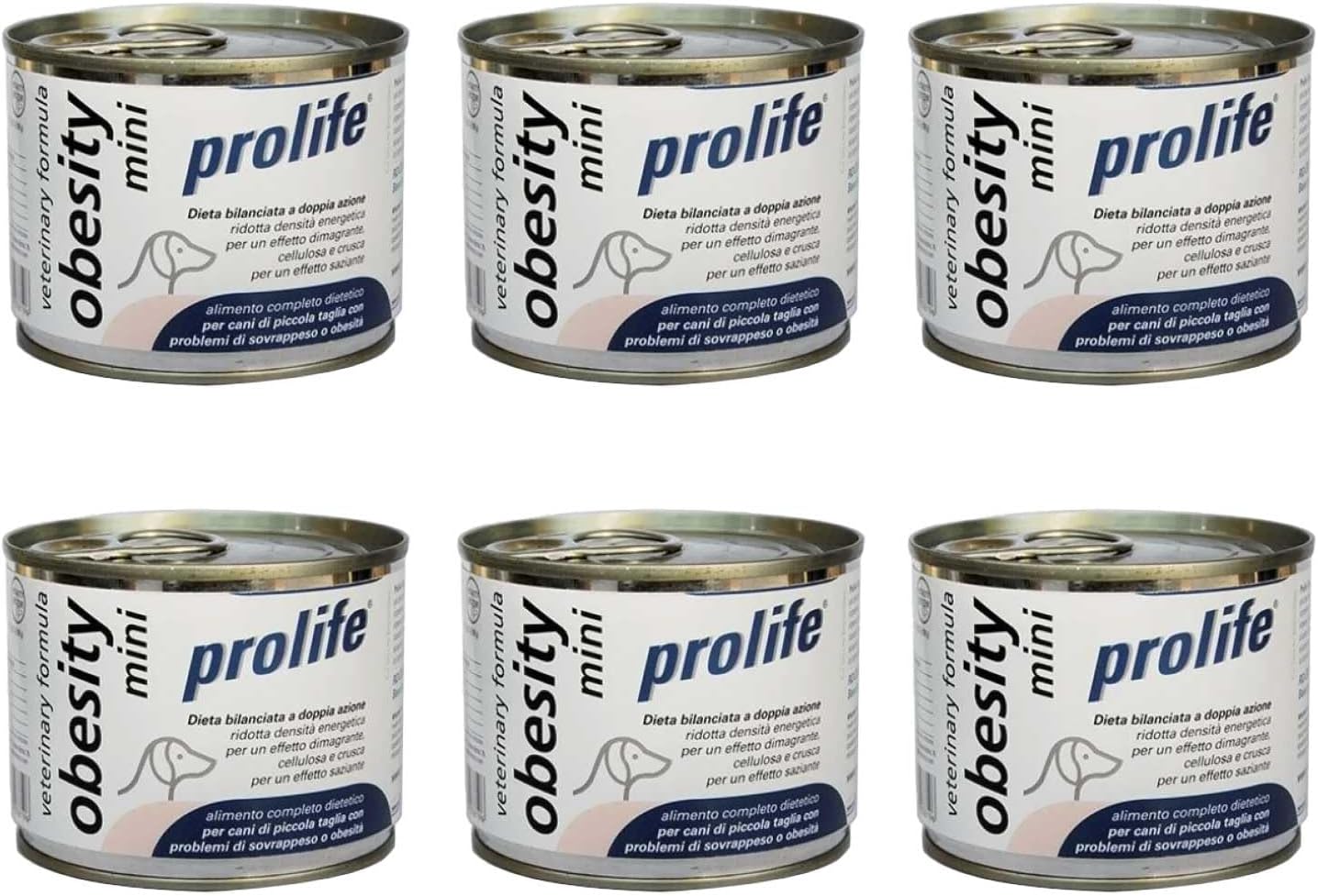 SCATOLETTE VET. OBESITY MINI PROLIFE 200GR. - CONFEZIONE RISPARMIO 6X200GR
