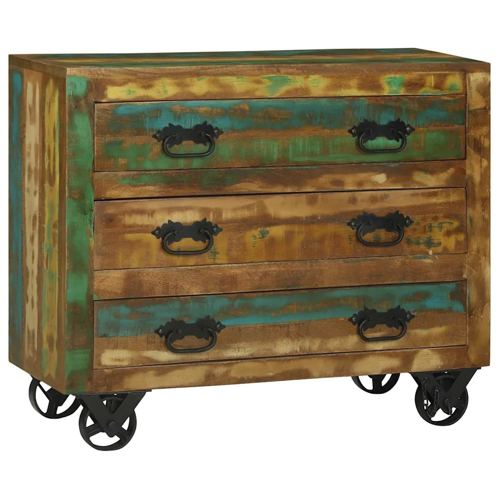 Credenza Marrone 80 x 30 x 65 cm Legno massello di recupero 358878