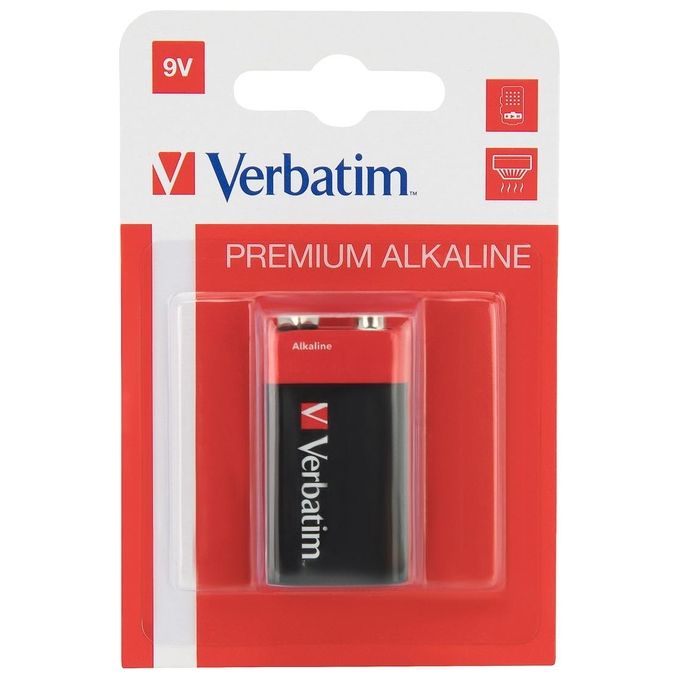 Verbatim Batterie alcaline da 9 V