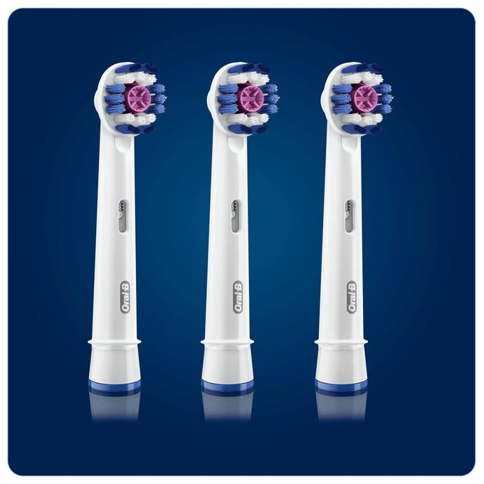 Braun Refill Eb18-3 Probright 3 Testine Ricambio Spazzolino Elettrico