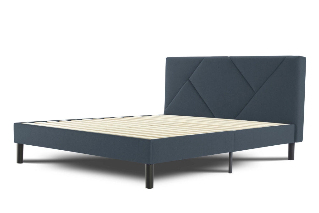 Hypnos, Letto Matrimoniale Dimensione Materasso 160x200 cm, blu