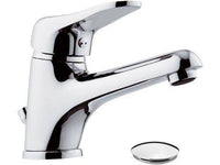 Rubinetto lavabo con bocca lunga e leva classica serie kiss