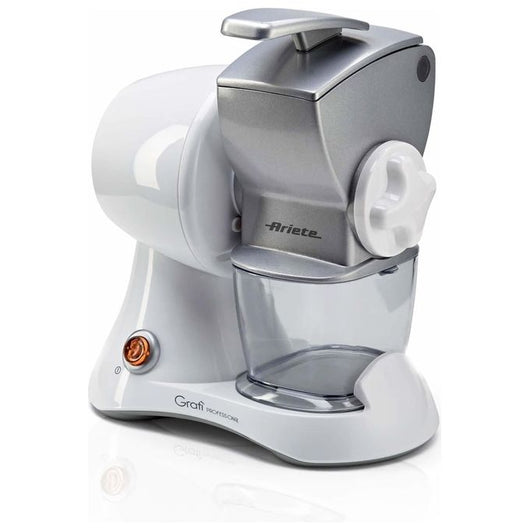 Ariete 448 Gratì Professional - Grattugia elettrica con rullo professionale - tramoggia in metallo - contenitore estraibile - 120 Watt - Argento