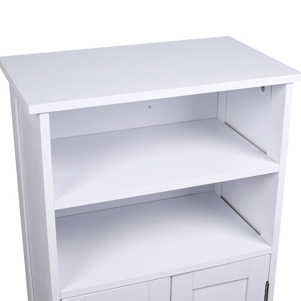 Mobile da Bagno Armadietto da Terra Autoportante Armadio con 2 Ante 50x30x92.5cm