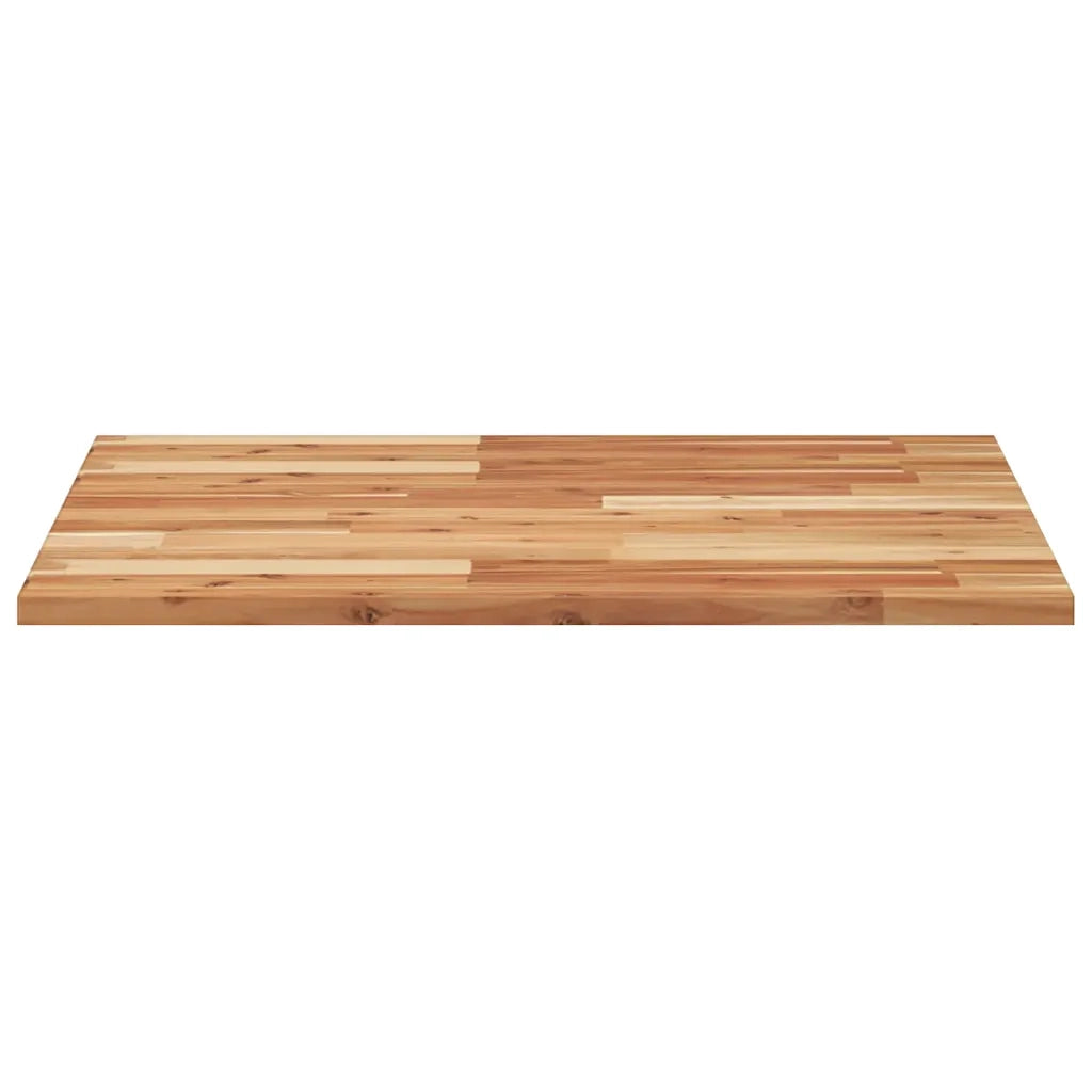 Piano Tavolo Quadrato 70x70x2 cm in Legno Massello di Acacia