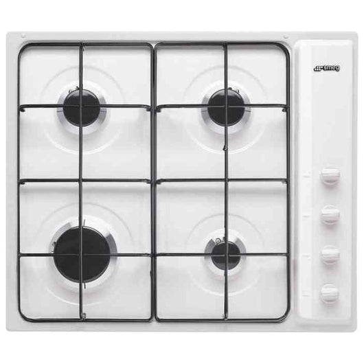 Smeg S64SB piano cottura Bianco Da incasso 60 cm Gas 4 Fornello(i)