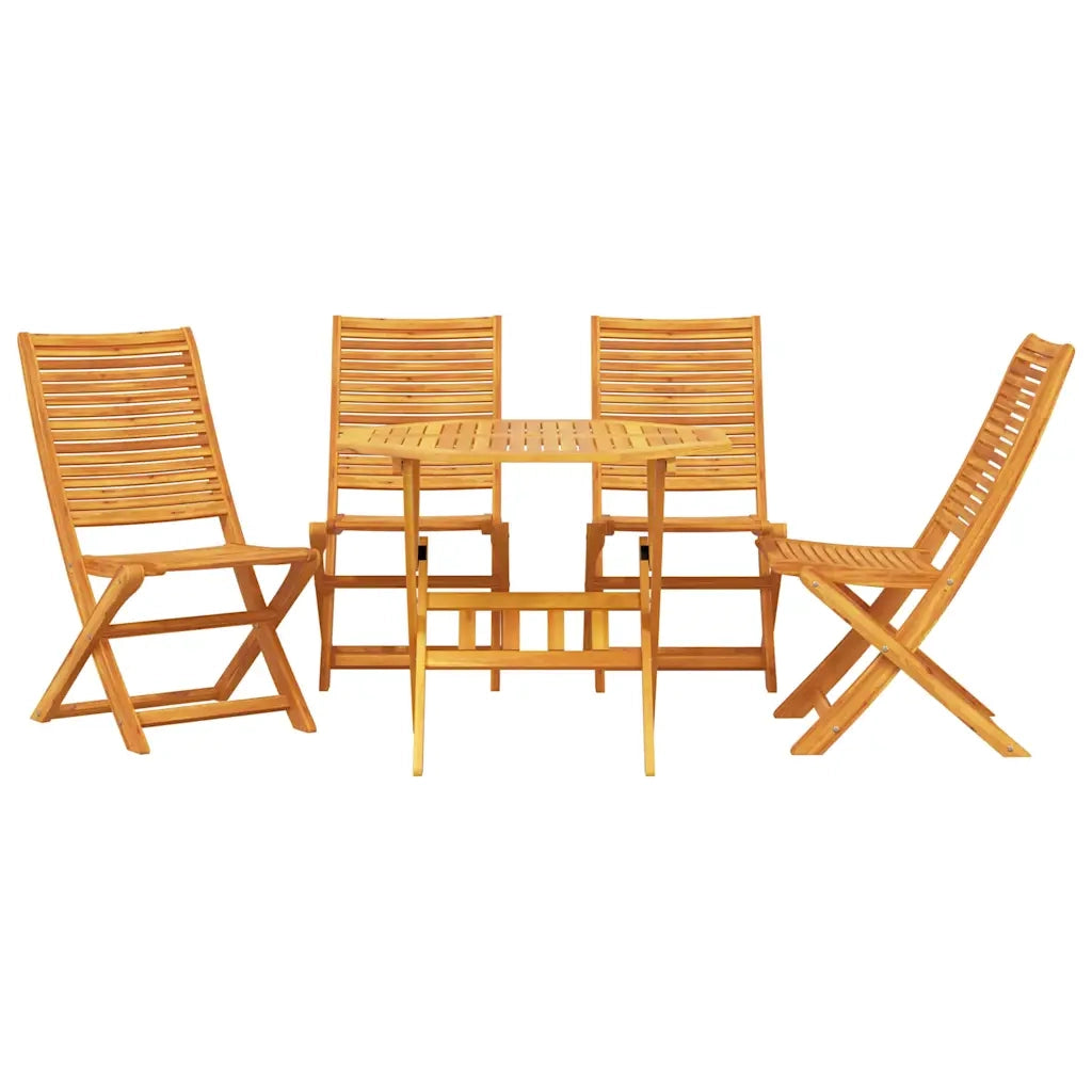 Set da Pranzo per Giardino 5 pcs Marrone 3375704