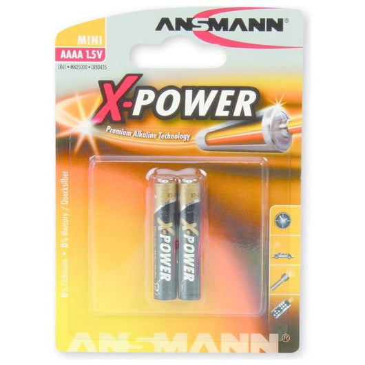 Ansmann X-Power AAAA, 1x 2 Batteria monouso Alcalino