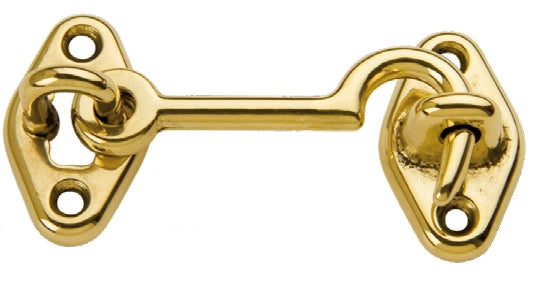 GANCIO FERMAFINESTRA OTTONE LUCIDO  60 MM**- 25,0 pz