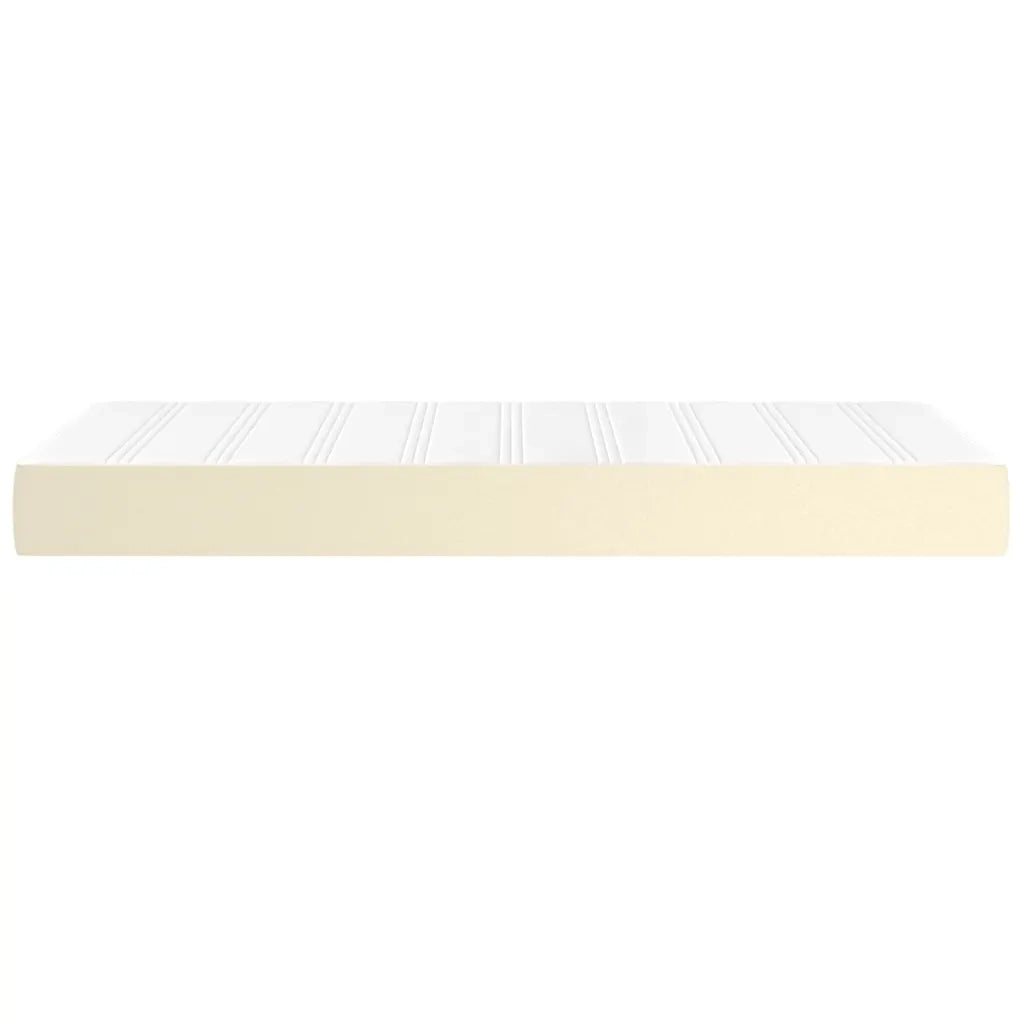 Materasso a Molle Crema 100x200x20 cm in Similpelle