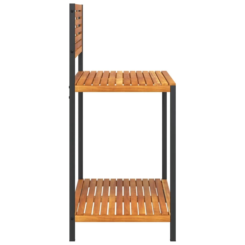 Tavolo da Invasatura 90x50x110 cm in Legno Acacia e Acciaio CFW1051547