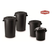 Bidone Immondizie Senza Copertura nero lt. 50