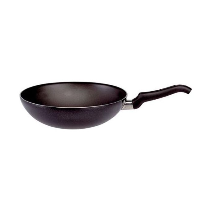 Ballarini Pentola Wok Cucinotta Firenze con un manico Cm 28 nero