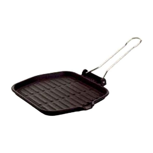 Ilsa Dietella Bistecchiera in Ghisa e Alluminio Nero 20x20 cm