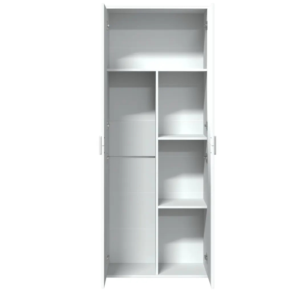 Credenza | Madia | Buffet da pranzo | Armadio da pranzo Bianca 70x35x180 cm in Legno Multistrato