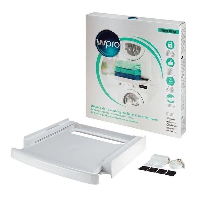 Wpro SKS101 Kit Sovrapposizione universale con ripiano scorrevole