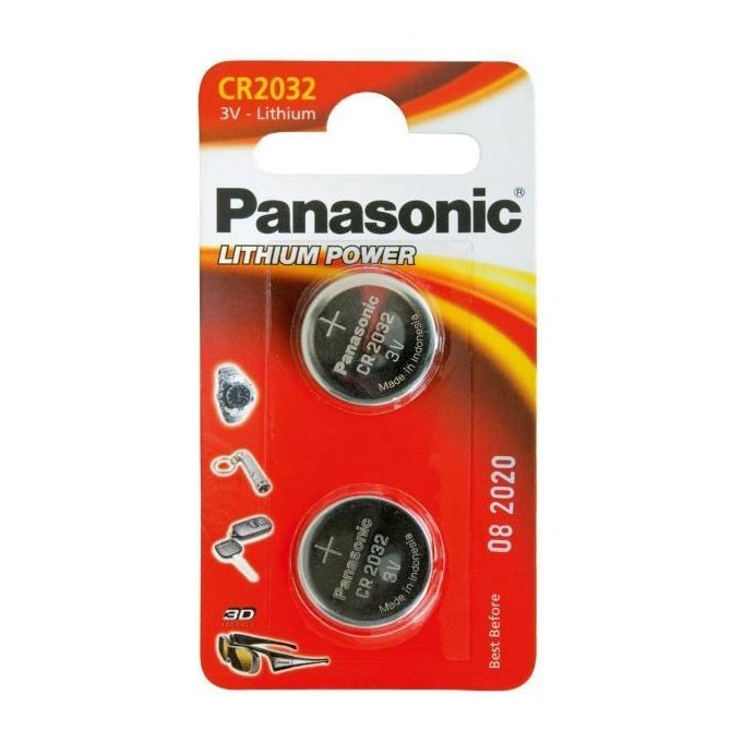 Panasonic Lithium Power Batteria monouso CR2032 Litio