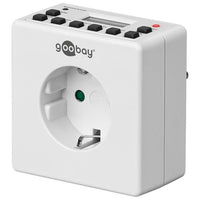 Goobay 93256 timer elettrico Bianco Timer giornaliero/settimanale