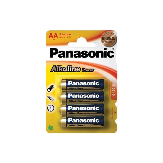 Goobay LR6 4-BL Panasonic Alkaline Power Batteria monouso Stilo AA Alcalino