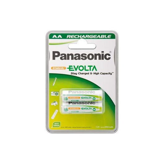 Wentronic AA 2.05Ah NiMH 2-BL EVOLTA Panasonic Batteria ricaricabile Stilo AA Nichel-Metallo Idruro (NiMH)