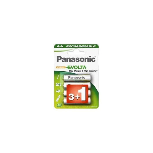 Panasonic 4 Pile Stilo Ricaricabili 1900mAh Evolta