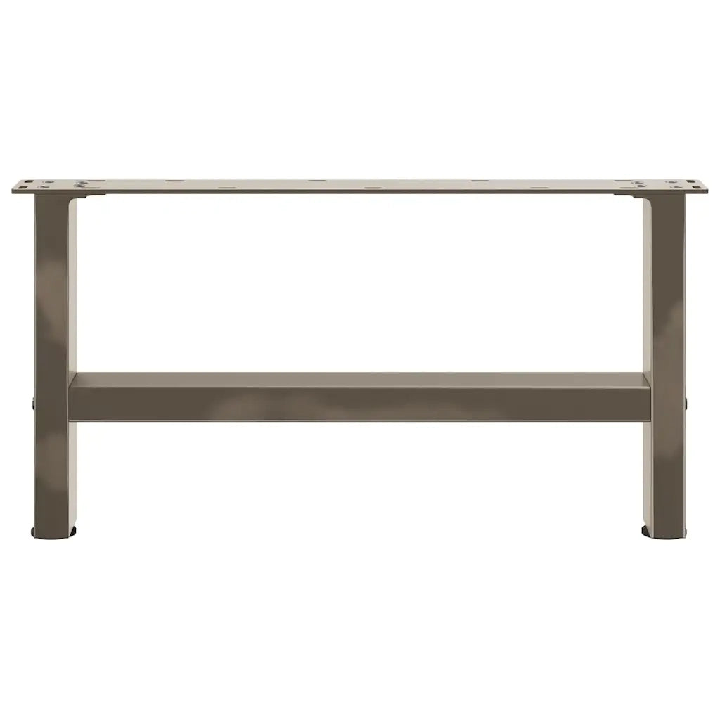 Gambe per Tavolino da Caffè in Acciaio Naturale 2 pz 70x(30-31) cm Acciaio 4013271