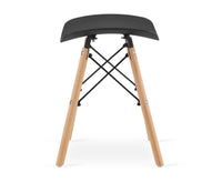 Sgabello Valora KORFU nero design ergonomico per cucina x2