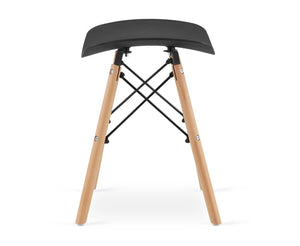 Sgabello Valora KORFU nero design ergonomico per cucina x2