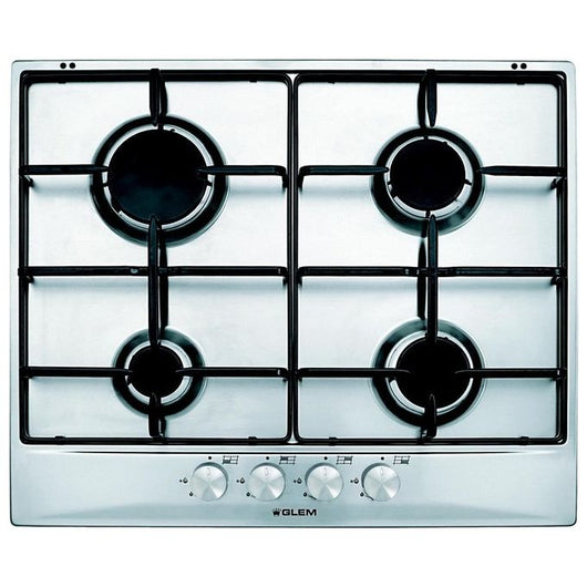 Glem GT64IX piano cottura Acciaio inossidabile Da incasso Gas 4 Fornello(i)