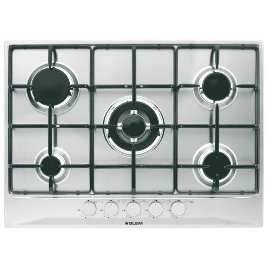 Glem GT755IX piano cottura Acciaio inossidabile Da incasso Gas 5 Fornello(i)