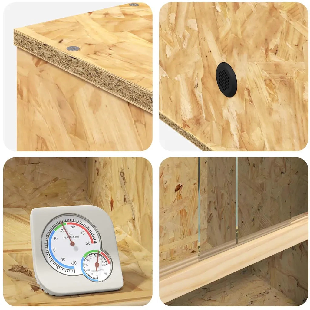 Terrario Marrone 50 x 50 x 80 cm OSB CFW3081886