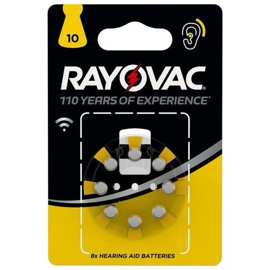 Rayovac Batteria per apparecchi acustici Size 10 Blister 8, PR70