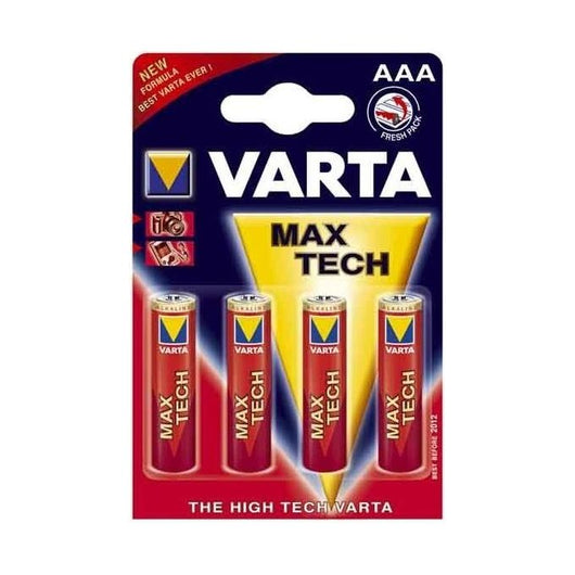 Varta Max Tech AAA - 4 pack Alcalino 1.5V batteria non-ricaricabile
