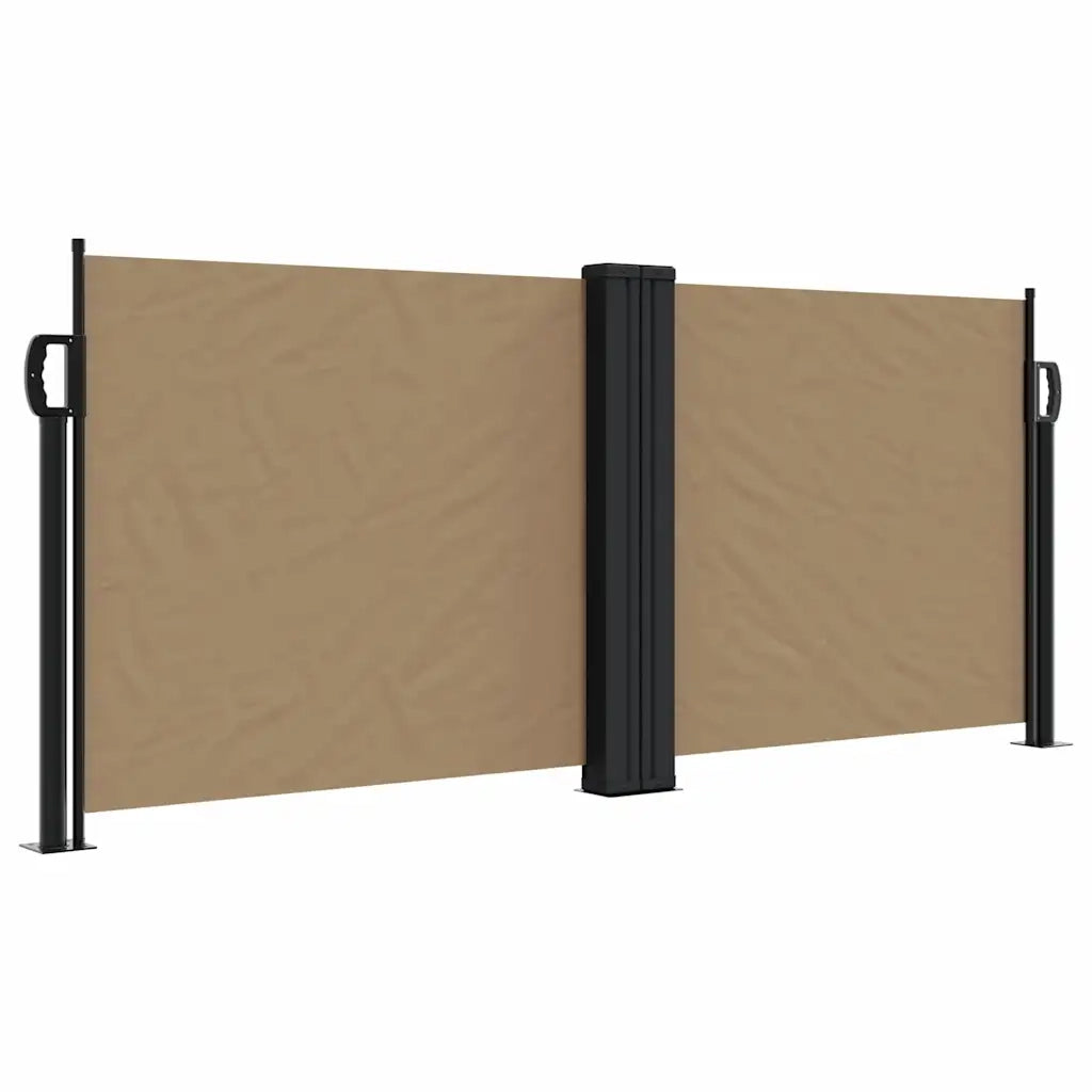 Tenda da Sole Laterale Retrattile Tortora 100x600 cm 4004589