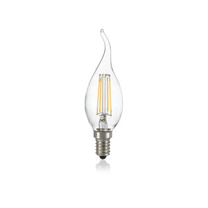 10 Lampadine Led Colpo Di Vento E14 4 Watt 3000K 400 Lm Dimmerabile Trasparente
