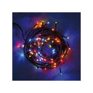 Luci Di Natale Catena Lineare 160 Led Multicolore 11,5mt con 8 Giochi Luce
